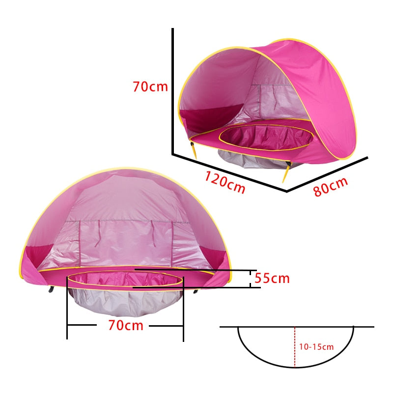 Barraca Piscina- Tenda para Bebê Anti-UV
